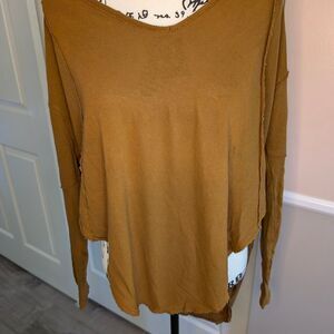 We The Free Yellow Relaxed Blouse